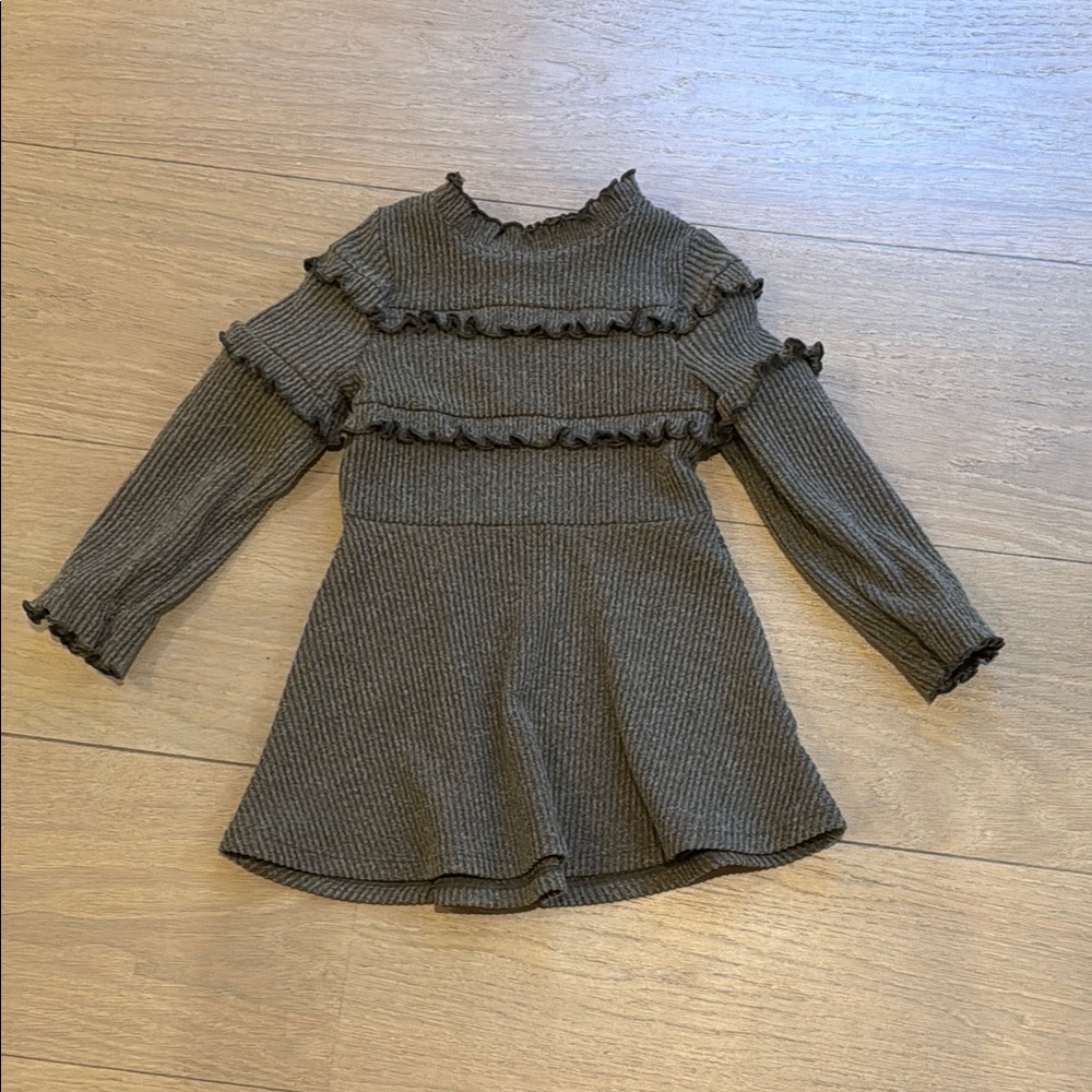 Ruffled Knit Dress